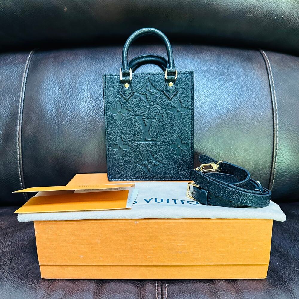 Louis Vuitton Sac Plat Mini Empreinte Noir
